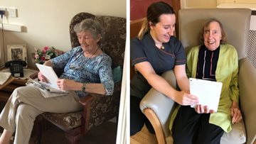 Lincoln care home keep in touch with family with new tablets